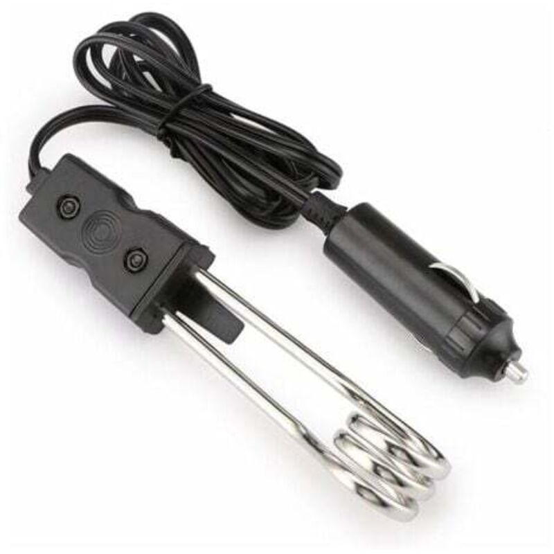 foto del prodotto scaldabagno per auto, scaldabagno per auto 12v, scaldabagno elettrico automatico a immersione per caff liquido, nero