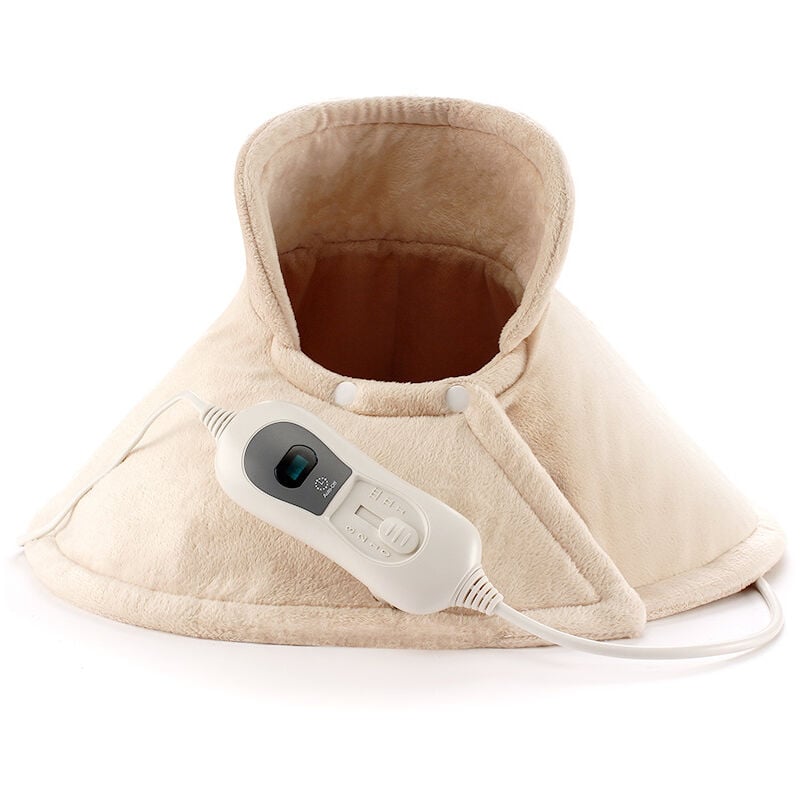 foto del prodotto scaldacollo e nuca, tp530 cuscinetto riscaldante elettrico portatile per alleviare il dolore al collo e alle spalle con 3 impostazioni di temperatura