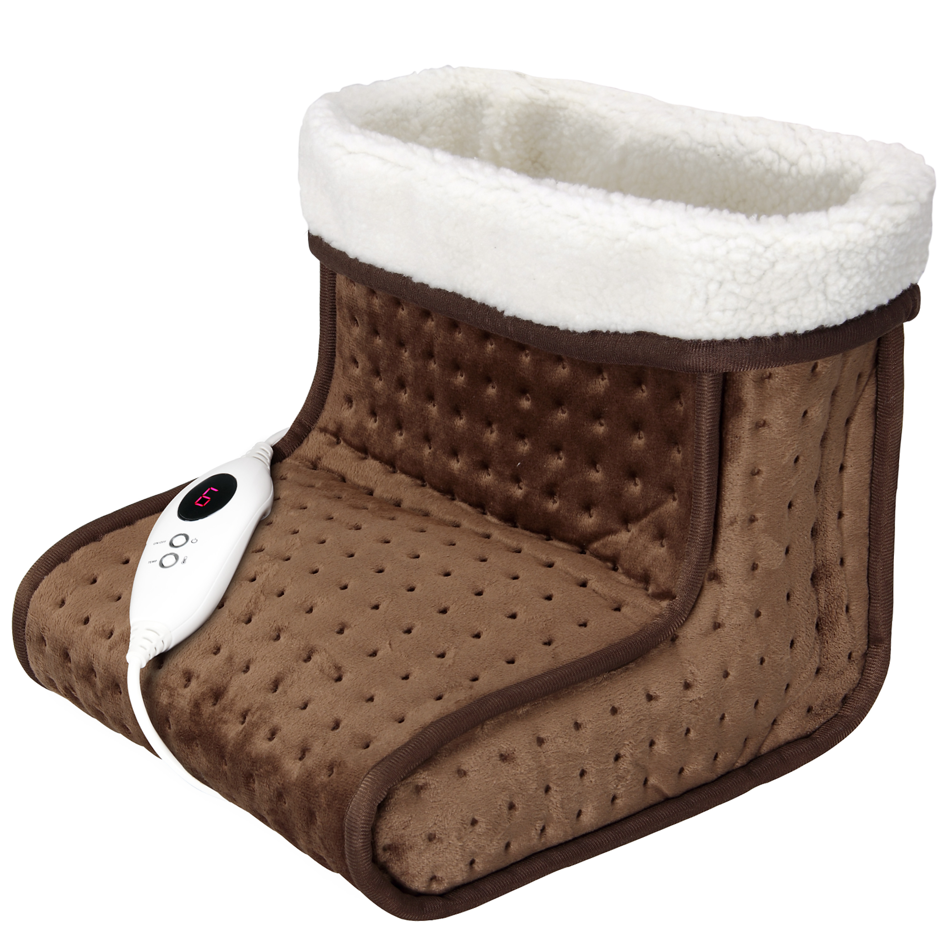 foto del prodotto scaldapiedi elettrico marrone 100w