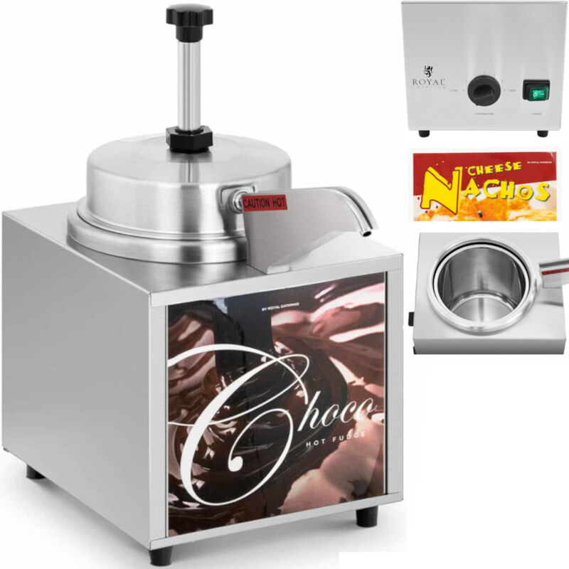 foto del prodotto scaldasalse elettrico per salse al cioccolato con dosatore 4,5 l 500 w