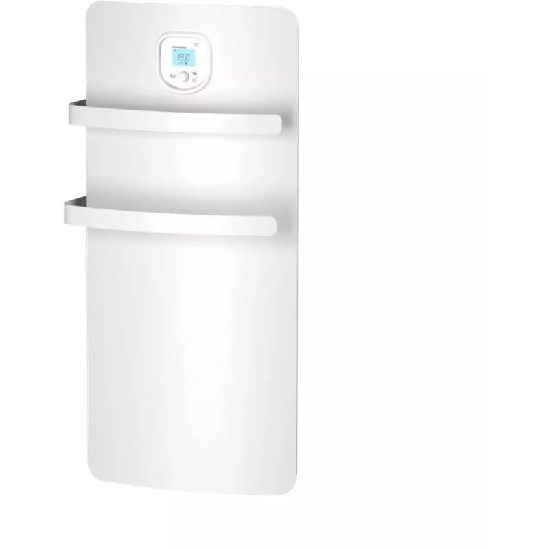 foto del prodotto scaldasalviette anuri alluminio rx e soffiante 1200w 36,6x74,1x17,4 cm programmabile rilevamento finestra bianco noirot
