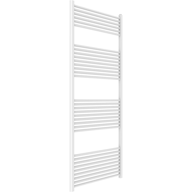 foto del prodotto scaldasalviette bagno 75x180 in acciaio bianco