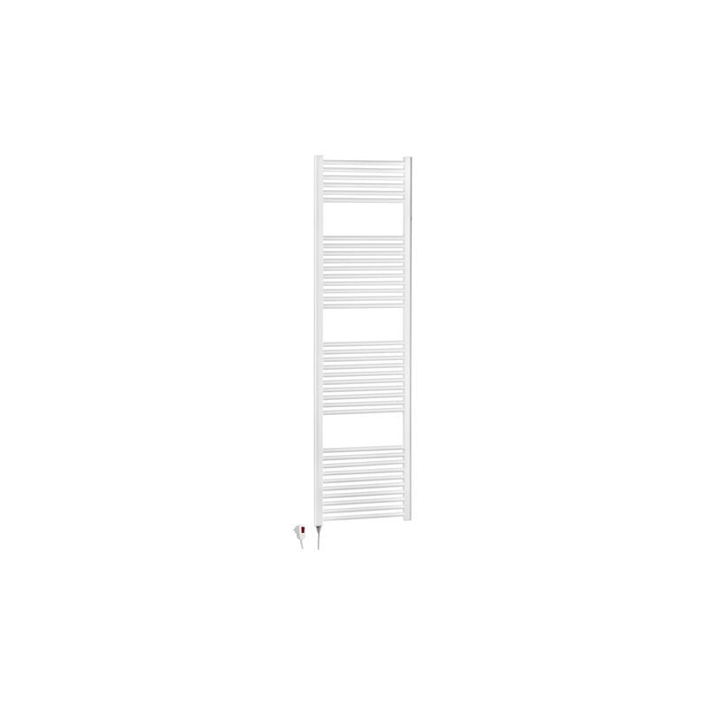 foto del prodotto scaldasalviette elettrico 180x50 cm 900w bianco con resistenza termolimitata h180 cm cesena