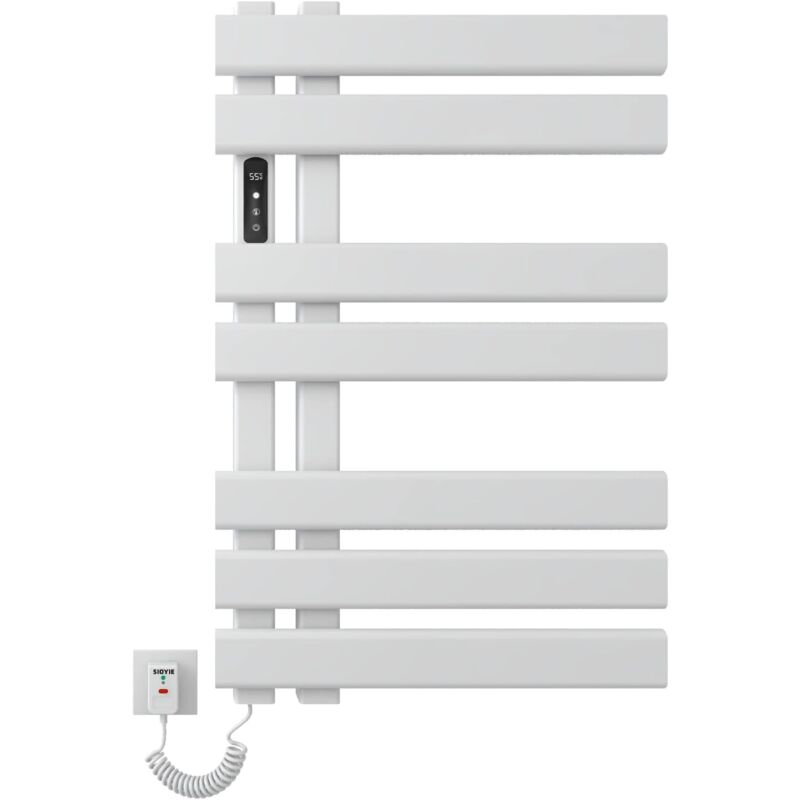 foto del prodotto scaldasalviette elettrico bagno, termoarredo elettrico bagno bianco 450 mm 720 mm, scaldasalviette elettrico, termoarredo elettrico, scaldino