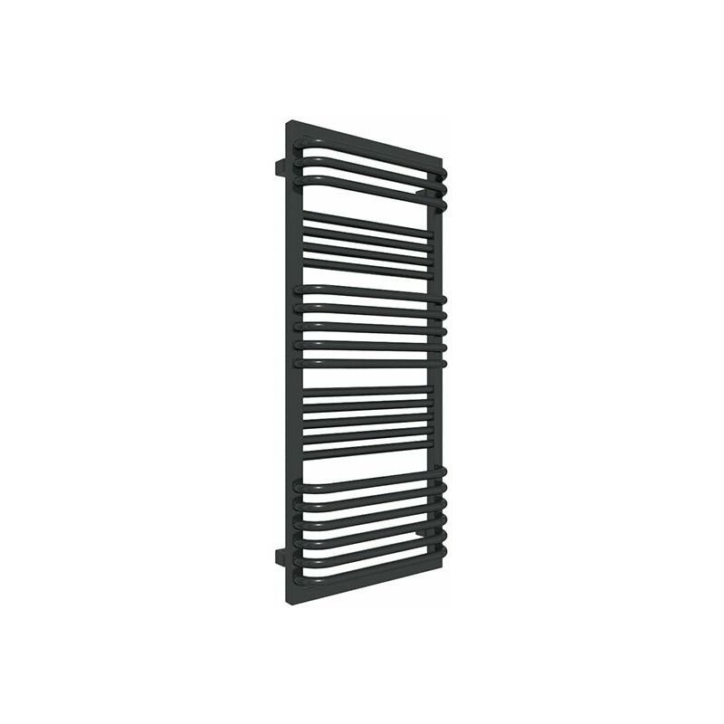 foto del prodotto scaldasalviette elettrico nero 1400mm di altezza e 500mm di larghezza 800 watt poc1400 500e1n