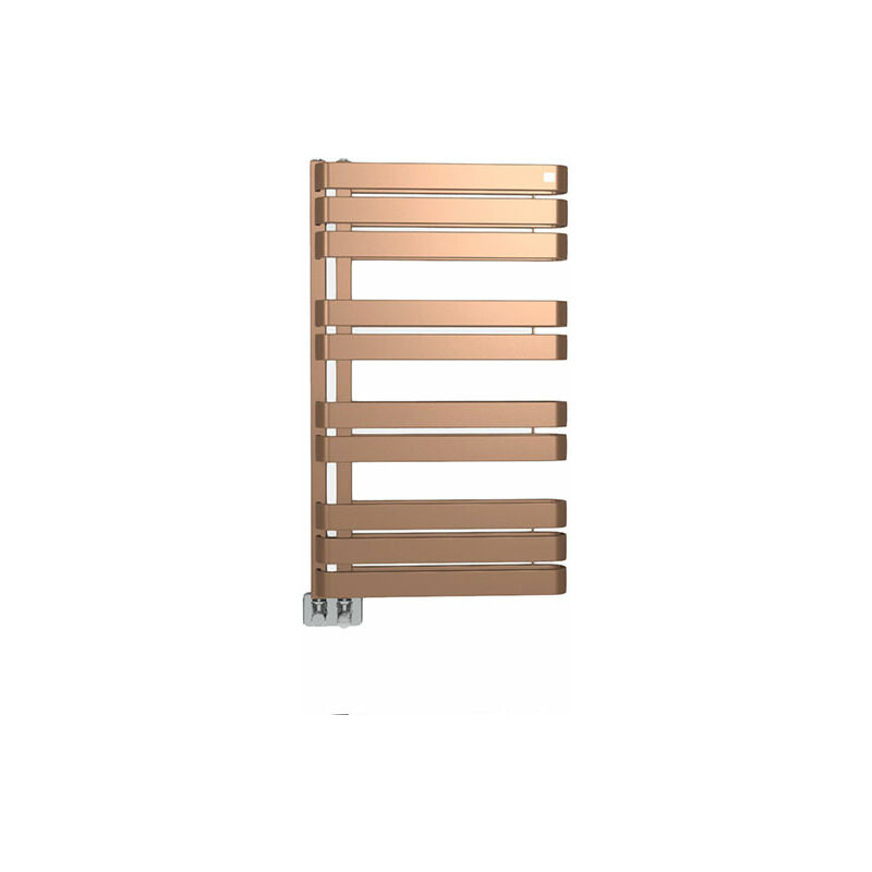 foto del prodotto scaldasalviette elettrico rame alto 915mm e largo 500mm 600 watt war915 500se8bco