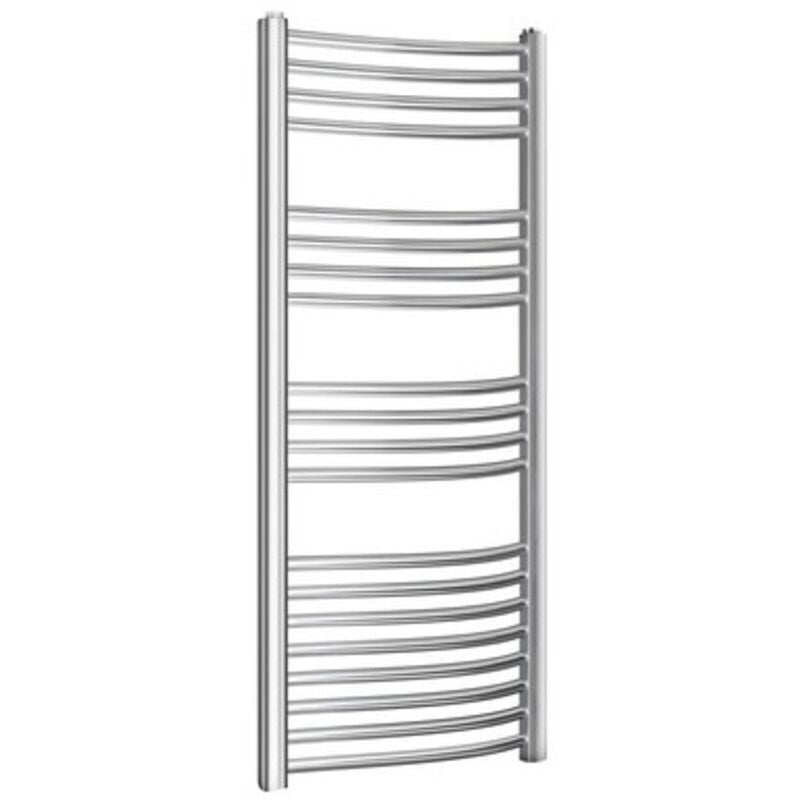 foto del prodotto scaldasalviette radiatore termoarredo 80x55 cm int.50 cromato da bagno a tubi tondi curvo trento