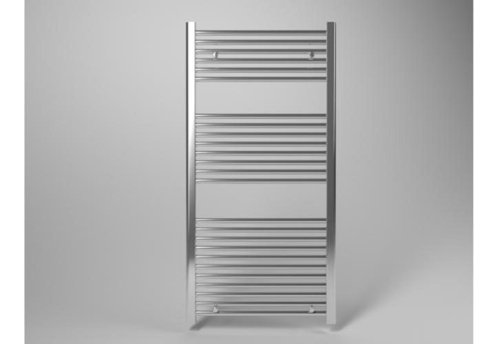 foto del prodotto scaldasalviette termoarredo 120x45 cm int.40 cromato da bagno tubi dritti roy