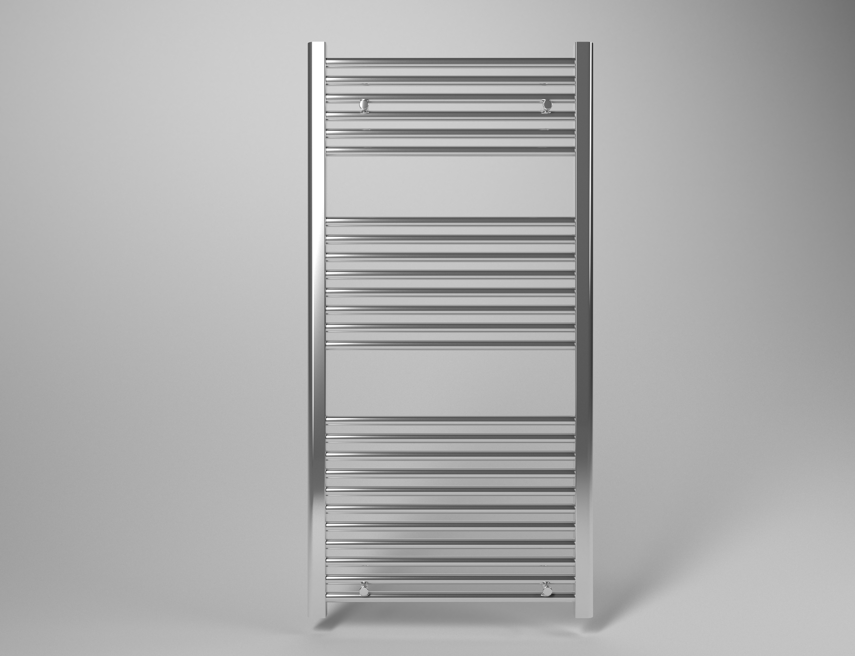 foto del prodotto scaldasalviette termoarredo 80x60 cm (int.55) cromato da bagno tubi dritti roy