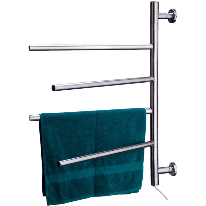 immagine 0 del prodotto scaldasalviette termoarredo elettrico riscaldato 50 w da bagno parete 4 elementi