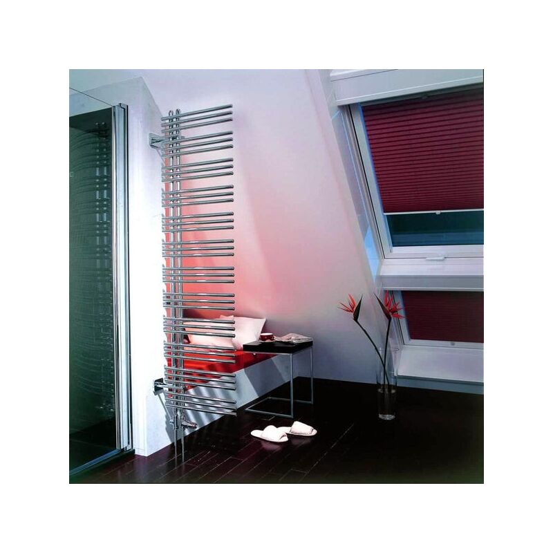 foto del prodotto scaldasalviette termoarredo yucca asym cromo