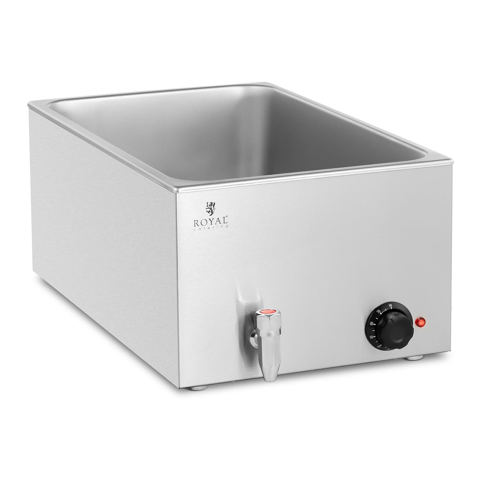 foto del prodotto scaldavivande bagnomaria professionale bagnomaria 600 watt 1 x gn 1 1 rubinetto di scarico 14 0004216