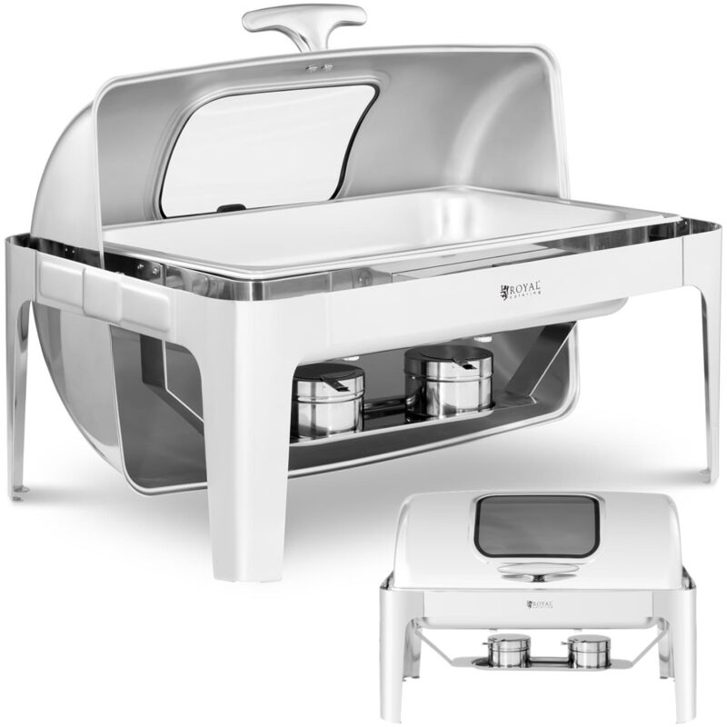 foto del prodotto scaldavivande da tavolo per pasta con coperchio rolltop e finestra gn 1 1 8,5 l