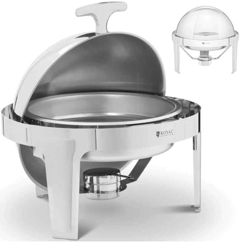 foto del prodotto scaldavivande da tavolo tondo per pasta con coperchio rolltop, 6 l