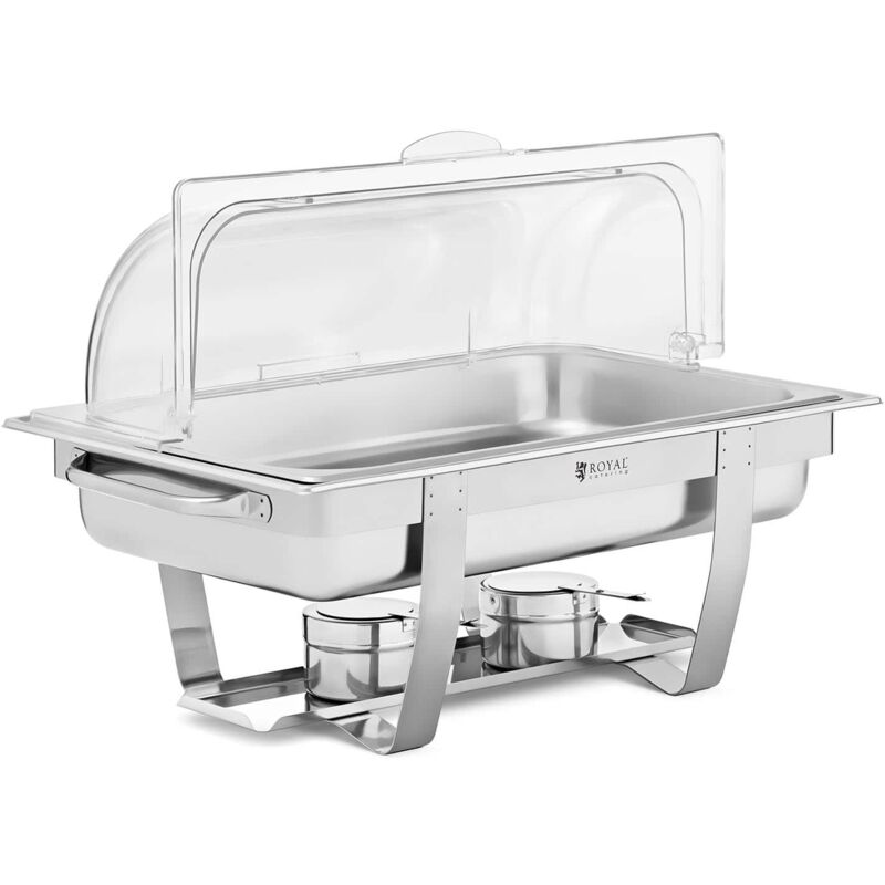 foto del prodotto scaldavivande professionale buffet scaldavivande con candela gn 1 1 fondo stretto 8,5 l materiali acciaio inox, plastica policarbonato , volume 