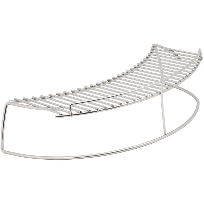 foto del prodotto scaldino in acciaio inox rotondo 45 x 14 x 10 cm adatto per kettle grill bbq toro