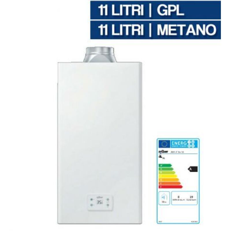 foto del prodotto scaldino scaldabagno a gas gpl metano sylber artu bx 11 lt camera aperta 02659v 11 lt gpl 02659 