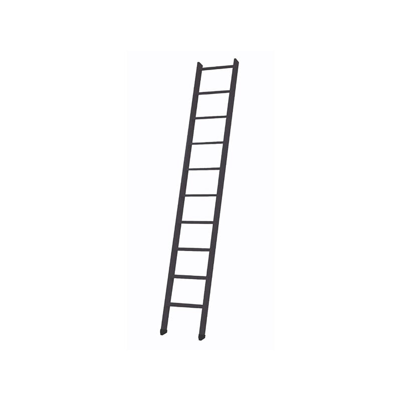 foto del prodotto scale per soppalco nera ral 9005 10 gradini altezza suolo a suolo 2,37m ec mezz rab n 10