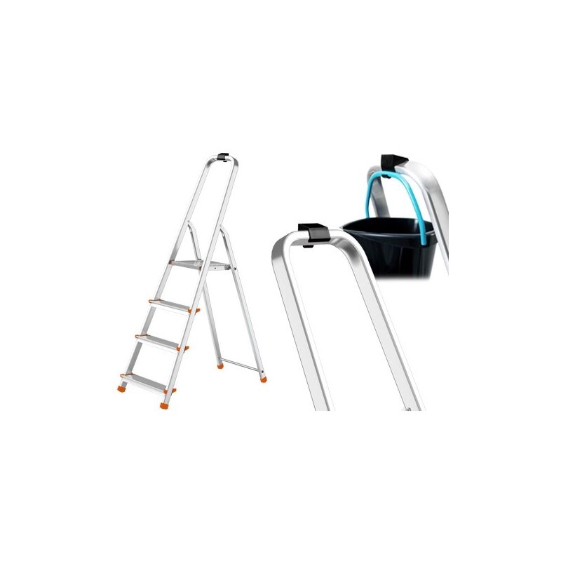 foto del prodotto scale scala domestica step up alu da 3 4 5 6 7 gradini