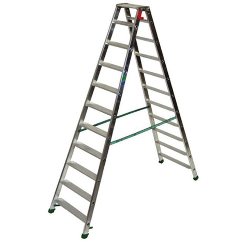 foto del prodotto scaletta 2x10 gradini doppia - altezza massima di lavoro 4.23m - d9