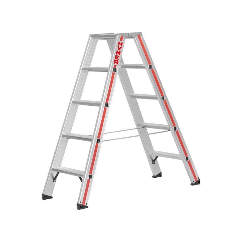 foto del prodotto scaletta doppia 2x5 gradini altezza mass. di lavoro 2.67m 6024 2x5
