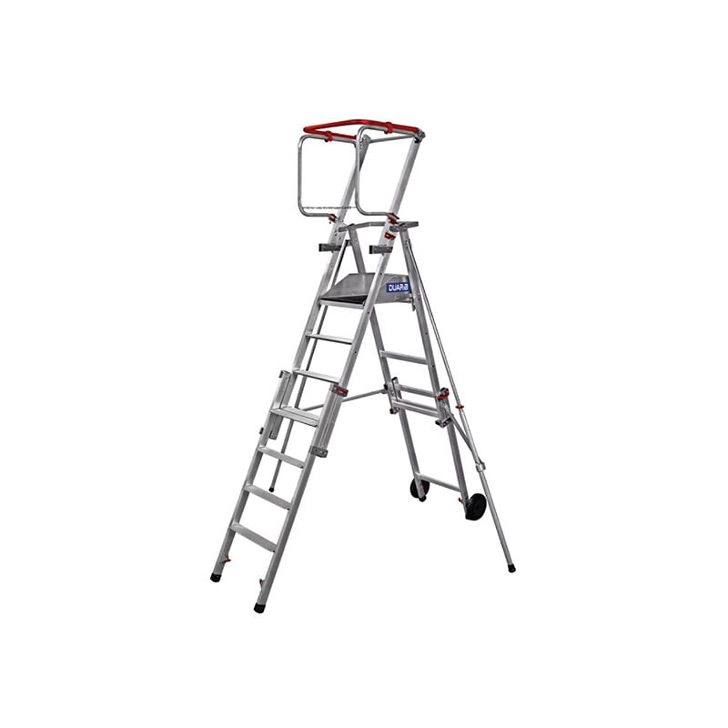 foto del prodotto scaletta telescopica da 4 a 7 gradini altezza max di lavoro 4m 18.176