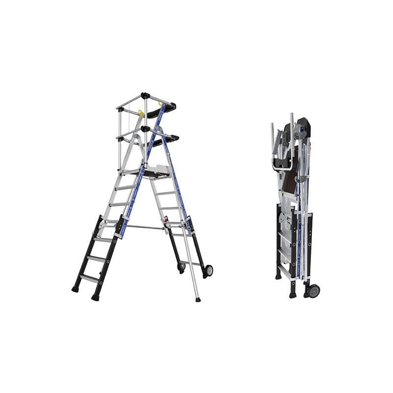 foto del prodotto scaletta telescopica da 5 a 7 gradini altezza max di lavoro 4m 2272920