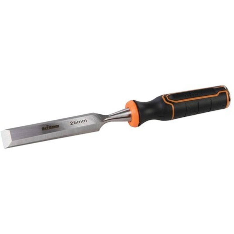 foto del prodotto scalpello per legno con lama in acciaio da 6 a 50 mm triton prezzo-25mm