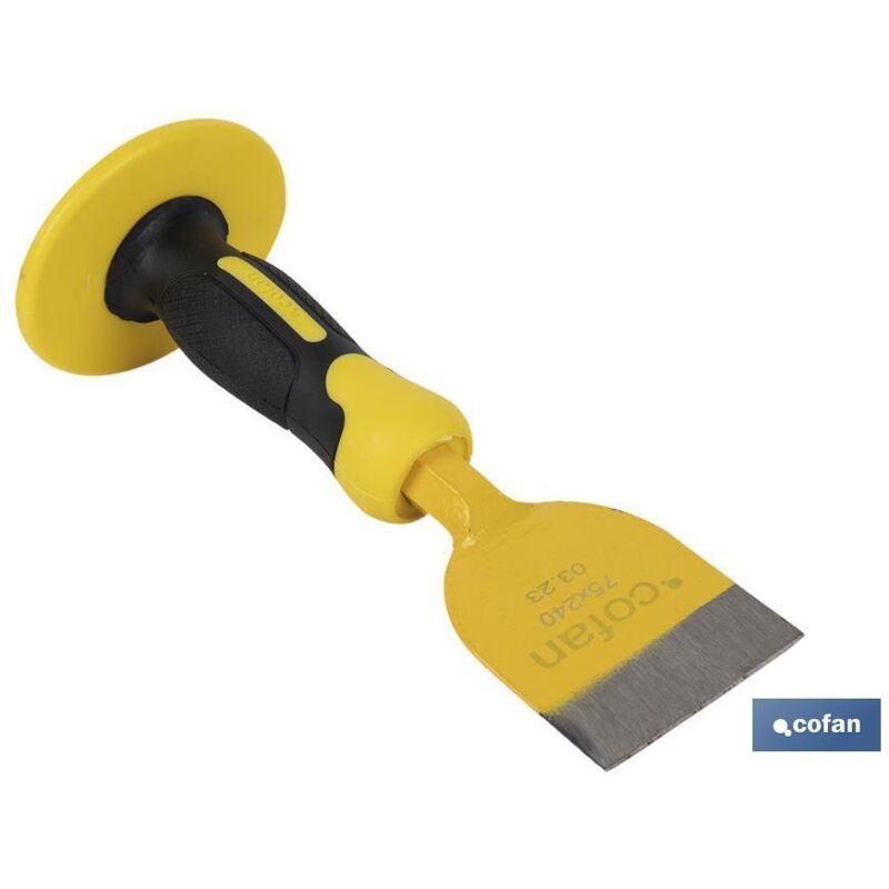 foto del prodotto scalpello per mattoni 75x240 con manico