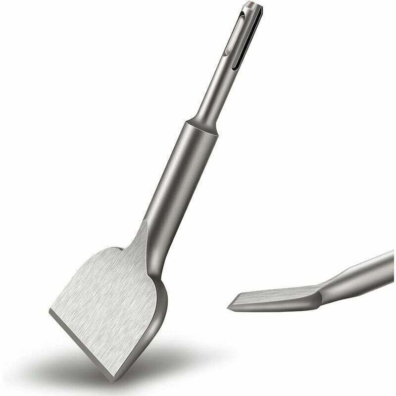 foto del prodotto scalpello per piastrelle kzq sds plus, 165 mm x 75 mm, serie estesa di alta qualità, scalpello curvo per piastrelle e pavimenti in ceramica.