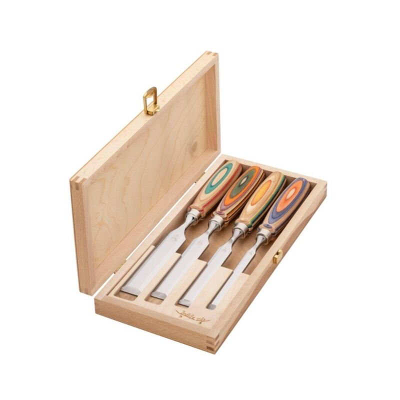 foto del prodotto scalpello pi solido set winac in legno box kirschen