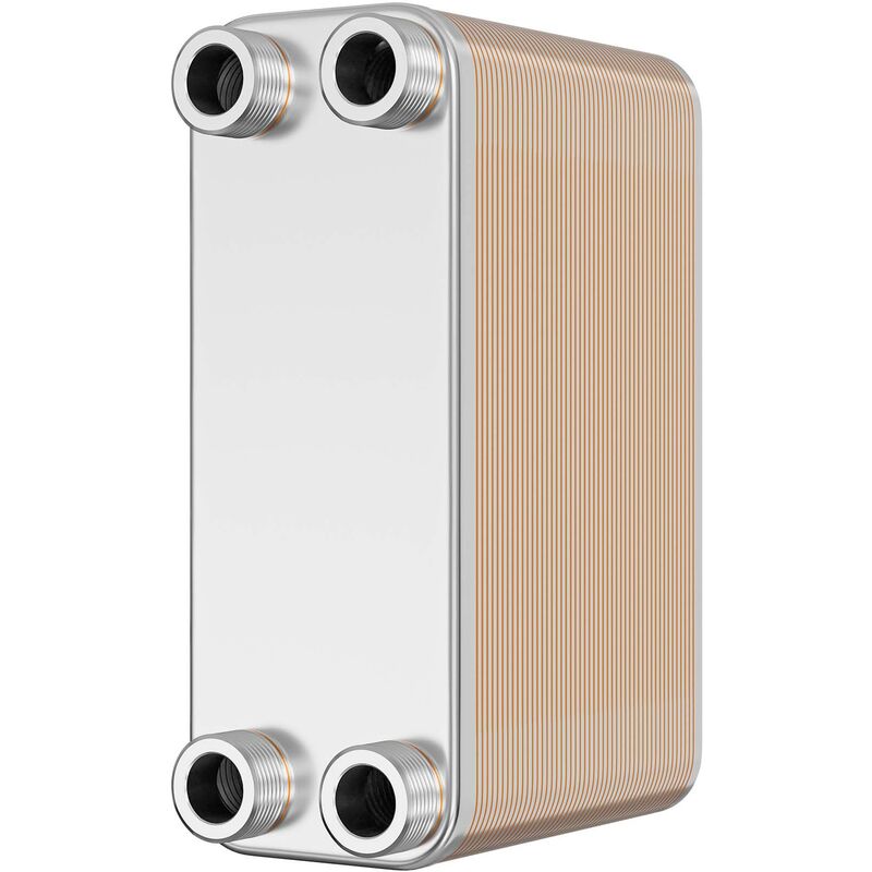 foto del prodotto scambiatore a piastre saldobrasate in acciaio inox, 50 piastre max 285 kw - wiltec