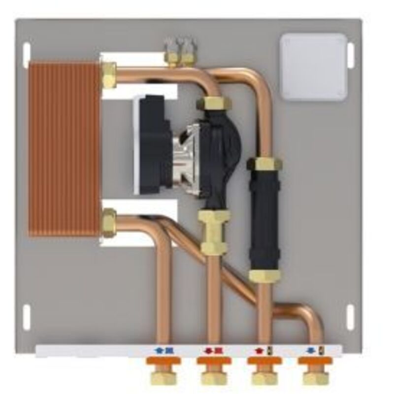foto del prodotto scambiatore kit 30 piastre 25 30kw modulo interfaccia termoprodotto caldaia 24425 