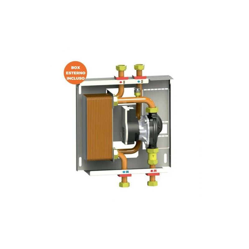 foto del prodotto scambiatore kit 34 piastre 30kw modulo interfaccia termoprodotto caldaia 24452 