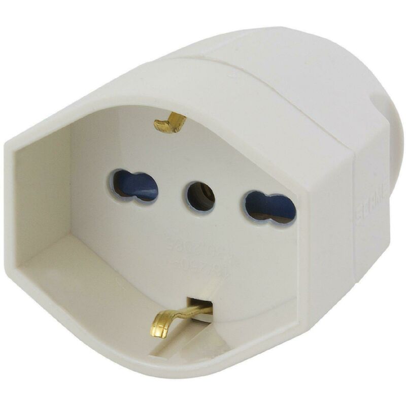 foto del prodotto scame presa assiale 2p+t 16a pluristandard uscita assiale standard 130.2085