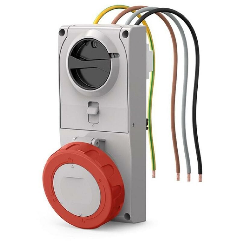 foto del prodotto scame presa incasso proxima c fusibile 3p t 32 6h ip66 ip67 ip69 408.3286