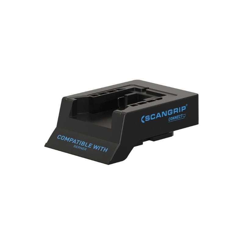 foto del prodotto scangrip berner connector connettore intelligente con sistema di sicurezza della batteria compatibile con berner