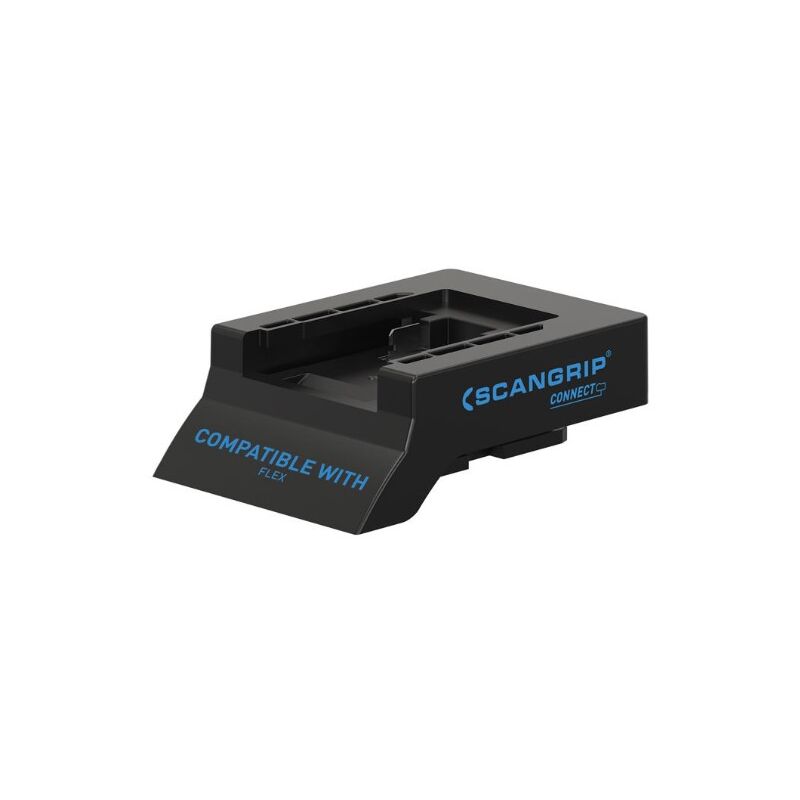 foto del prodotto scangrip flex connector connettore intelligente con sistema di sicurezza della batteria compatibile con flex