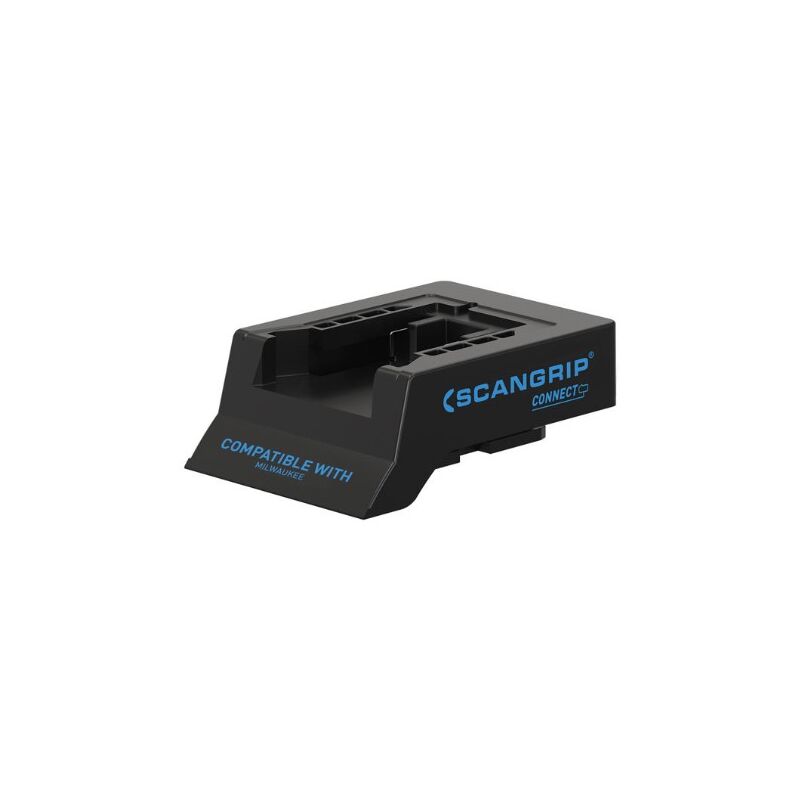 foto del prodotto scangrip milwaukee connector connettore intelligente con sistema di sicurezza della batteria compatibile con mlwaukee