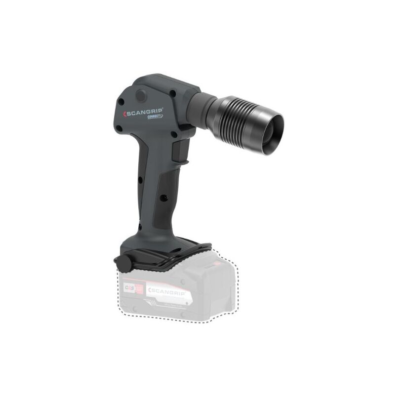 foto del prodotto scangrip multilight search connect concetto flessibile di lampada da lavoro portatile con potente testata di ricerca da 600 lumen