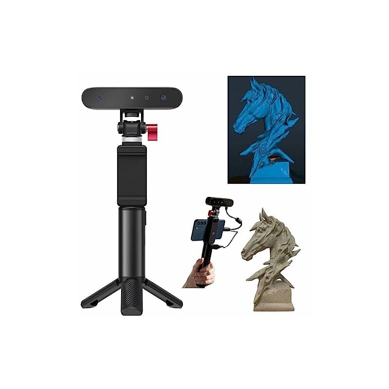 foto del prodotto scanner 3d creality cr scan ferret per stampa e modellazione 3d, scanner portatile con scansione rapida a 30 fps, precisione di 0,1 mm, scansione a