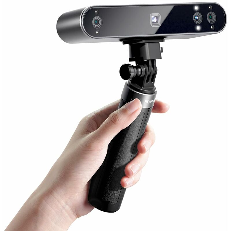 foto del prodotto scanner 3d portatile revopoint pop 3 per stampante 3d, precisione di 0,05 mm e velocit di scansione fino a 18 fps, supporto per smartphone e laptop