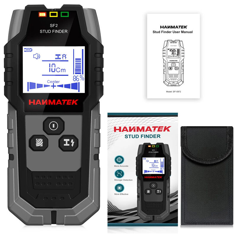 foto del prodotto scanner da parete 4 in 1, rilevatore di metalli, tasselli di legno, cavi elettrici ca, grigio sf2