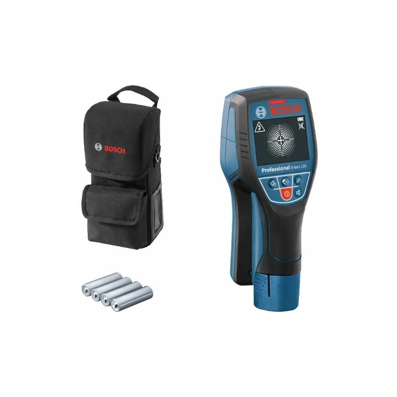 foto del prodotto scanner da parete bosch d tect 120 con 1x batteria da 2,0 ah caricabatterie l boxx