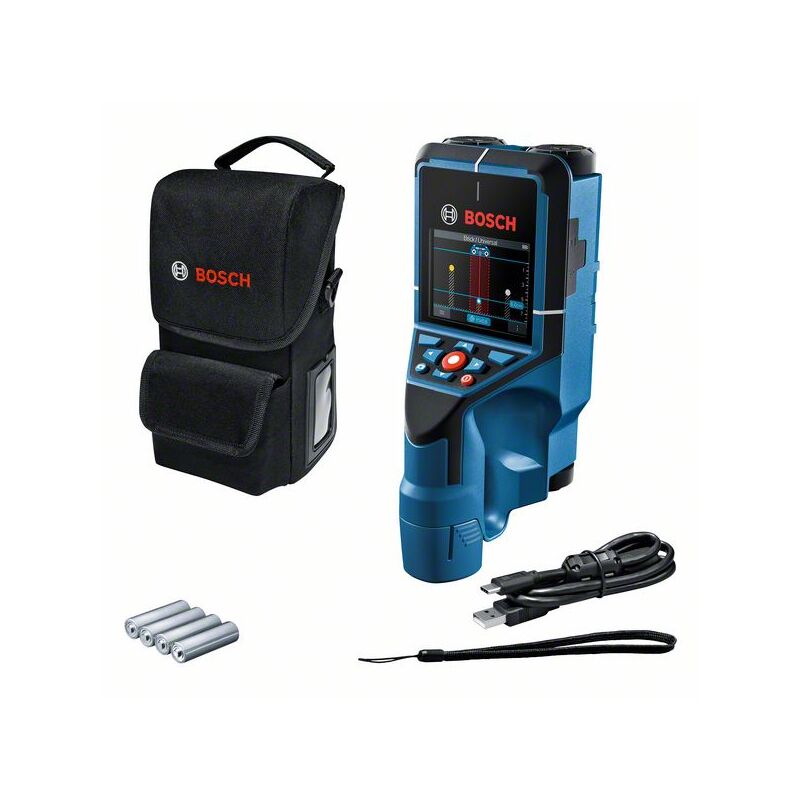 foto del prodotto scanner murale bosch d tect 200 c con 4 batterie lr6 da 1,5 v aa 