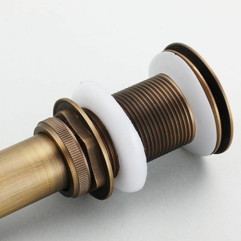 foto del prodotto scarichi e accessori per lavandini e bacini, tappo di scarico per lavello pop up retr senza troppopieno, valvola di scarico universale per lavello