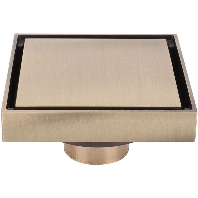 foto del prodotto scarico a pavimento deodorante in rame anticato 10x10 cm per cucina, bagno e hotel