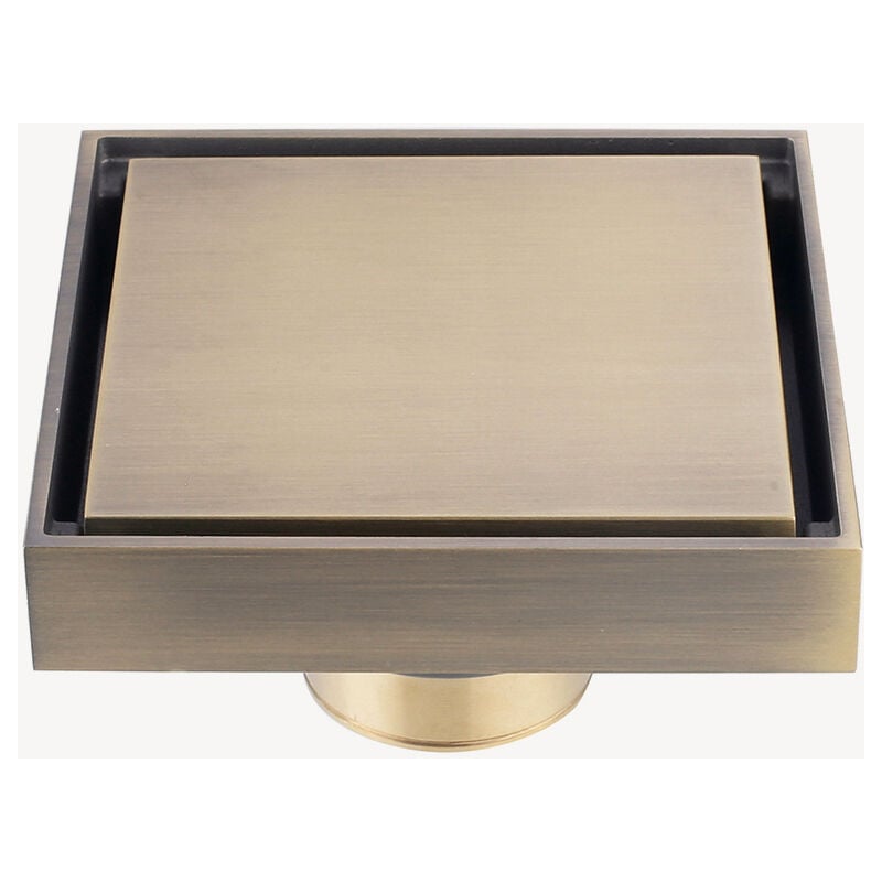 foto del prodotto scarico a pavimento quadrato - bronzo