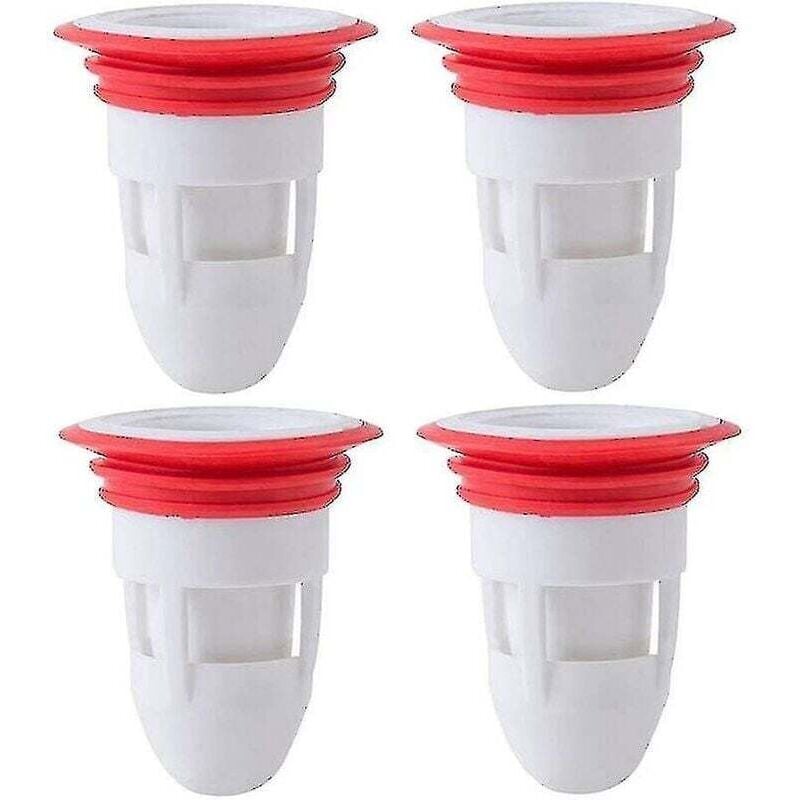 foto del prodotto scarico doccia a pavimento in gomma antiodore da 4 pezzi per bagno senza filtro