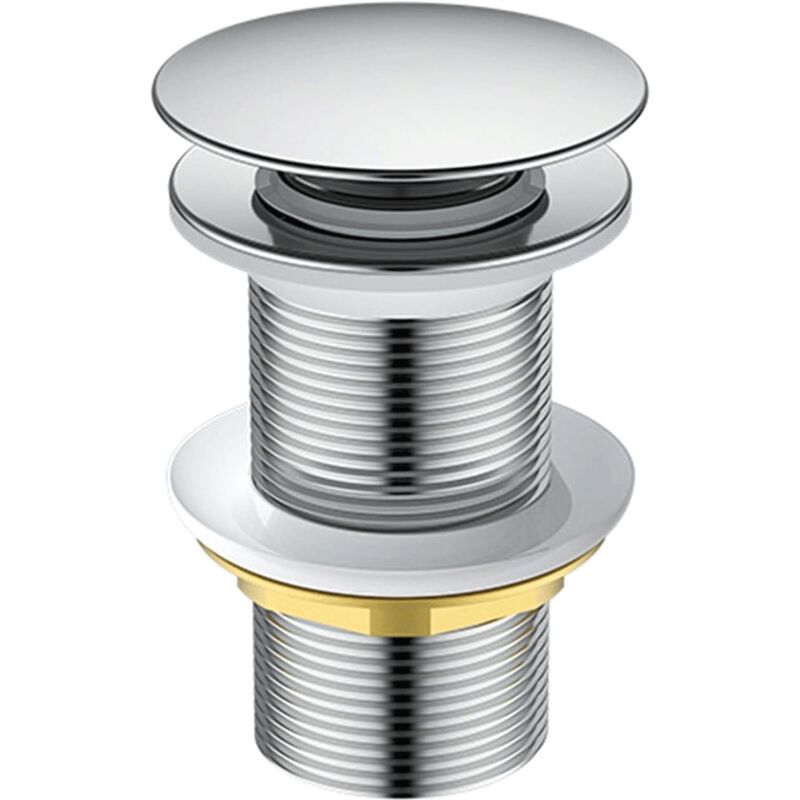 foto del prodotto scarico in ottone europeo scarico funzionale in ottone facile da installare e utilizzare tappo per lavandino elegante da 62 mm adatto ai lavandini